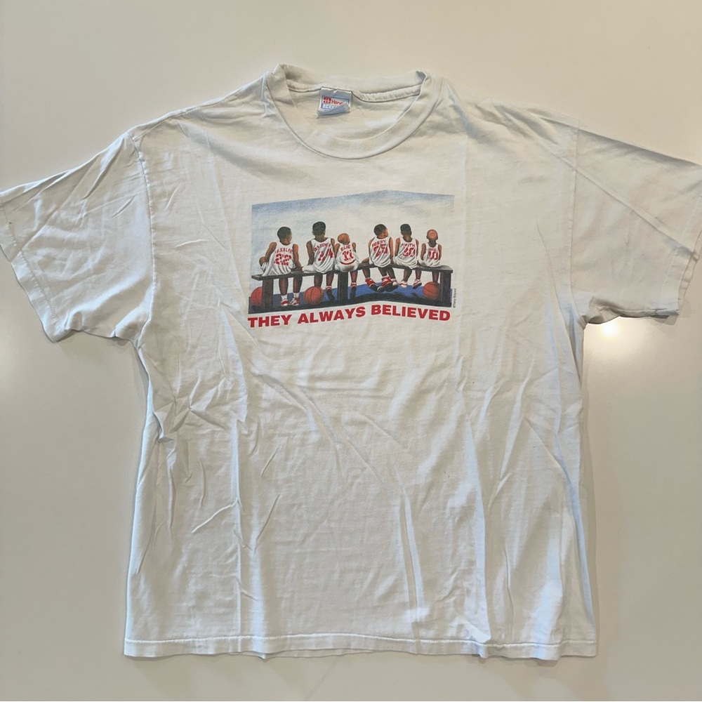Vintage 90s Houston Rockets Basketball “They Always Believed” shirt Mens XL - Picture 2 of 6